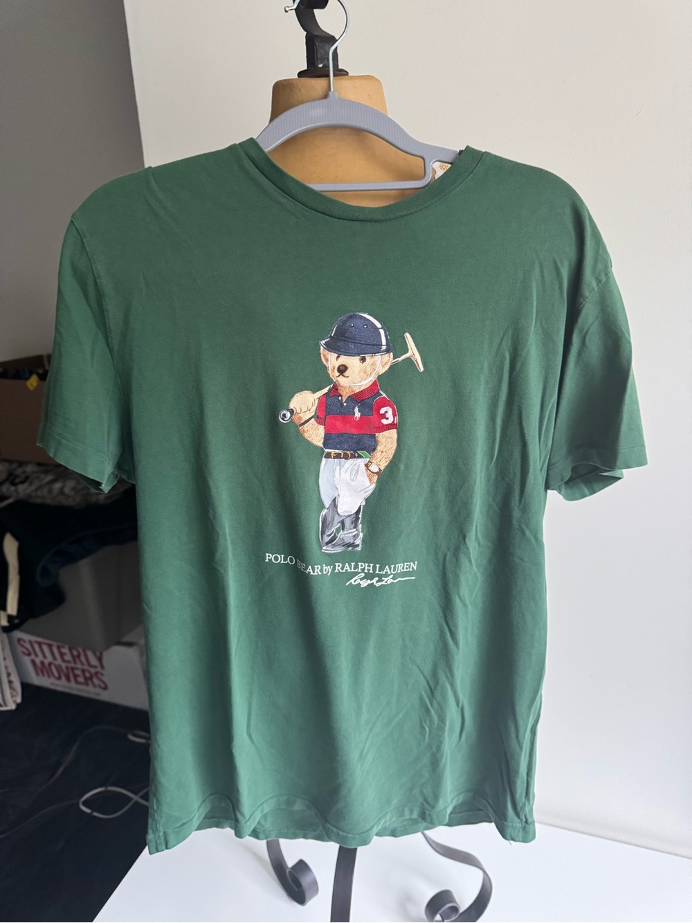 Polo Ralph Lauren Polo Bear Green Graphic T-Shirt - Small